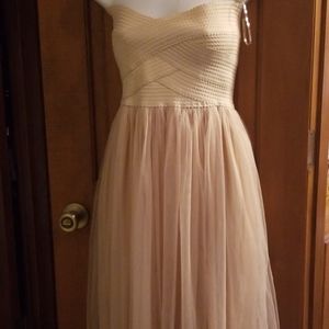 Lac Bleu cream ankle length dress...DRESSY